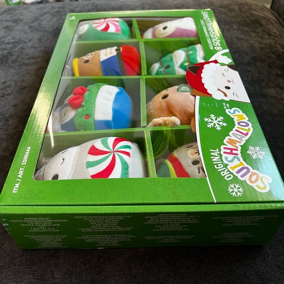 NIB Squishmallows 4-inch Ornament Plush 8-pack Holiday Assorted - Picture 6 of 7